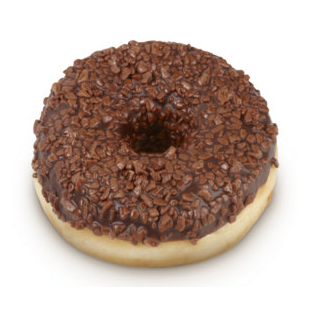 CHOCO SPRINKLED DONUT 55GR 36ST DOTS|22026