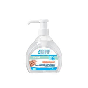 GEL MAINS HYDROALCOOLIQUE AVEC POMPE 500ML DIPP |48123