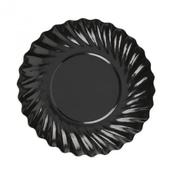 ASSIETTE CARTON NOIR Ø 9 CM 100ST |350430